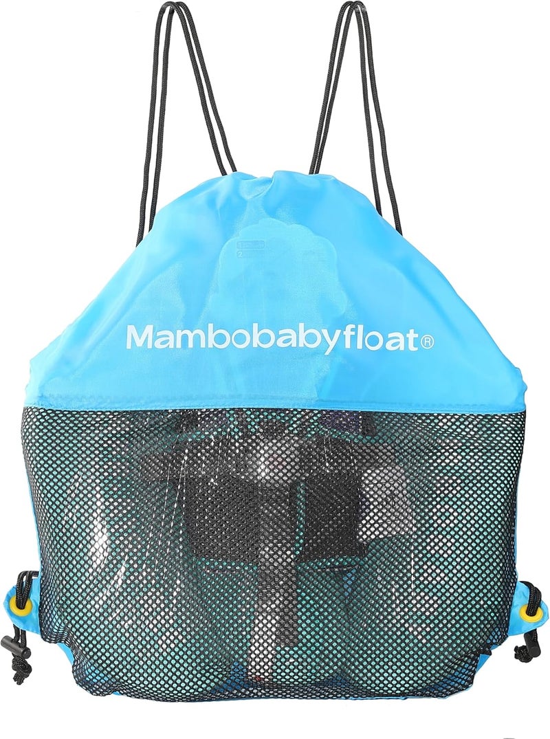 AnjeeIOT Mambobaby Float with Canopy Baby Float Non-Inflatable Baby Pool Float Solid Swimming Float Upgraded Add Tail Never Flip Over for Infant 3-24 Months, Rainbow Pink - Image 5